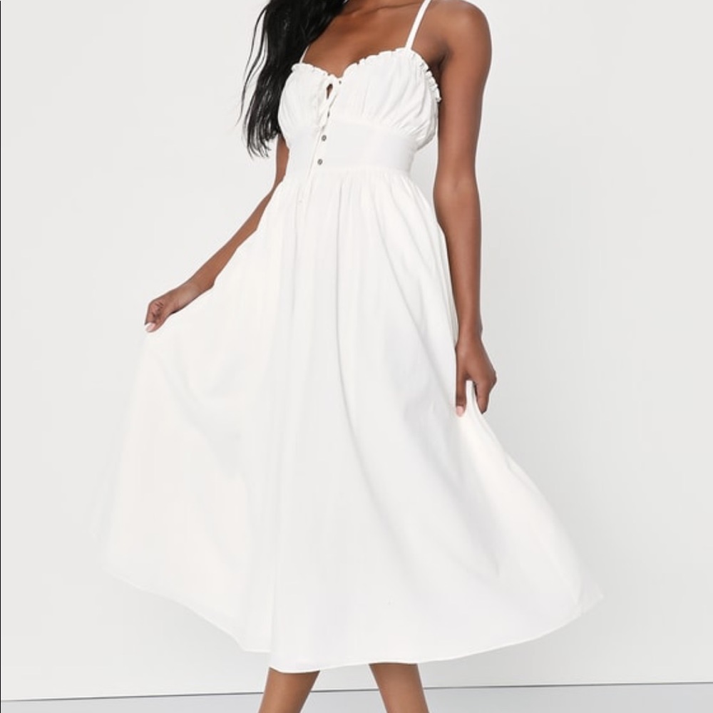 NEW. Lulu’s Portofino Perfection midi dress